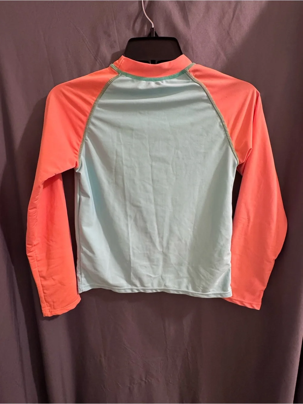 Kids' Venice Beach Surf Rashguard - Mint & Coral-0039